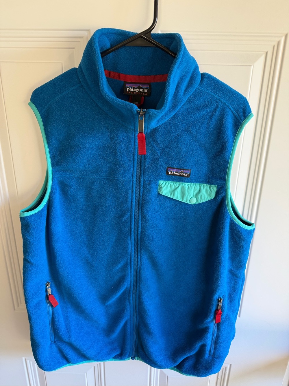 Patagonia Men's Lightweight Synchilla Snap-T Vest Size Large